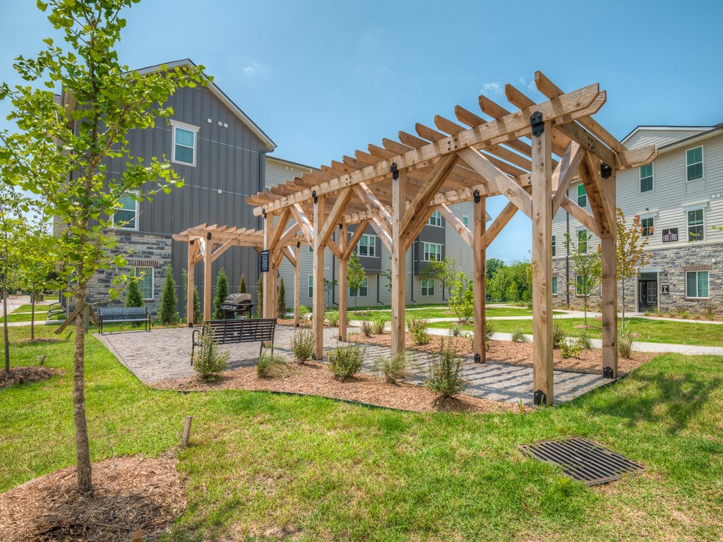 Outdoor Pergola with Grills