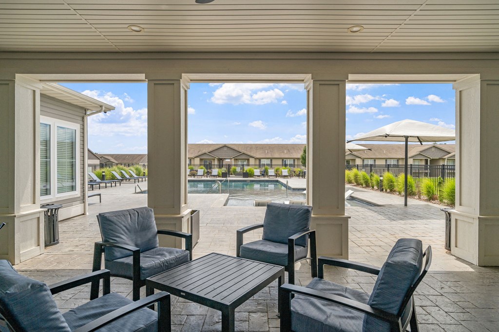 Covered Patio near pool
