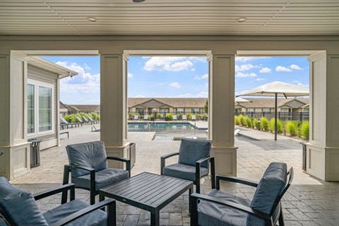 Covered Patio near pool