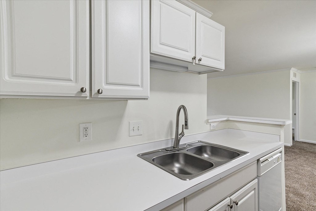 Kitchen with White Cabinetry