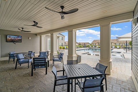 Covered Patio near pool