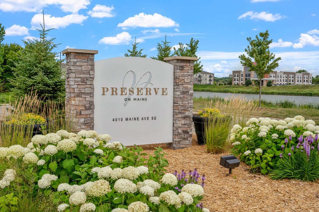 Preserve on Maine Monument Sign