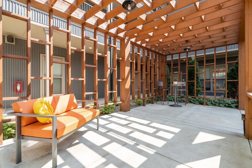 Courtyard with Pergola