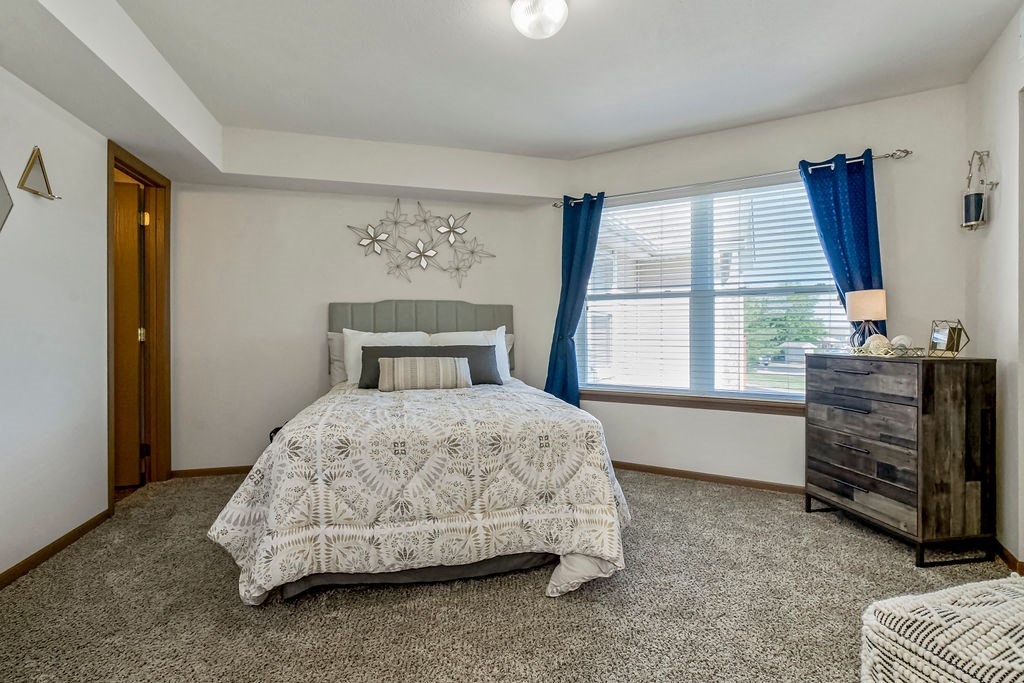Spacious Bedroom With Overhead Light