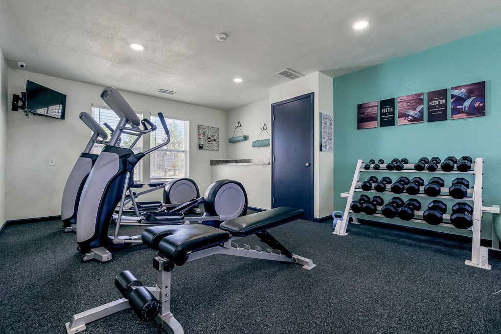 Free Weights At The Fitness Center