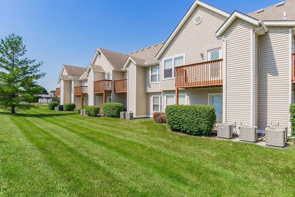 Lush Grass Areas Out The Back Of Apartment Homes