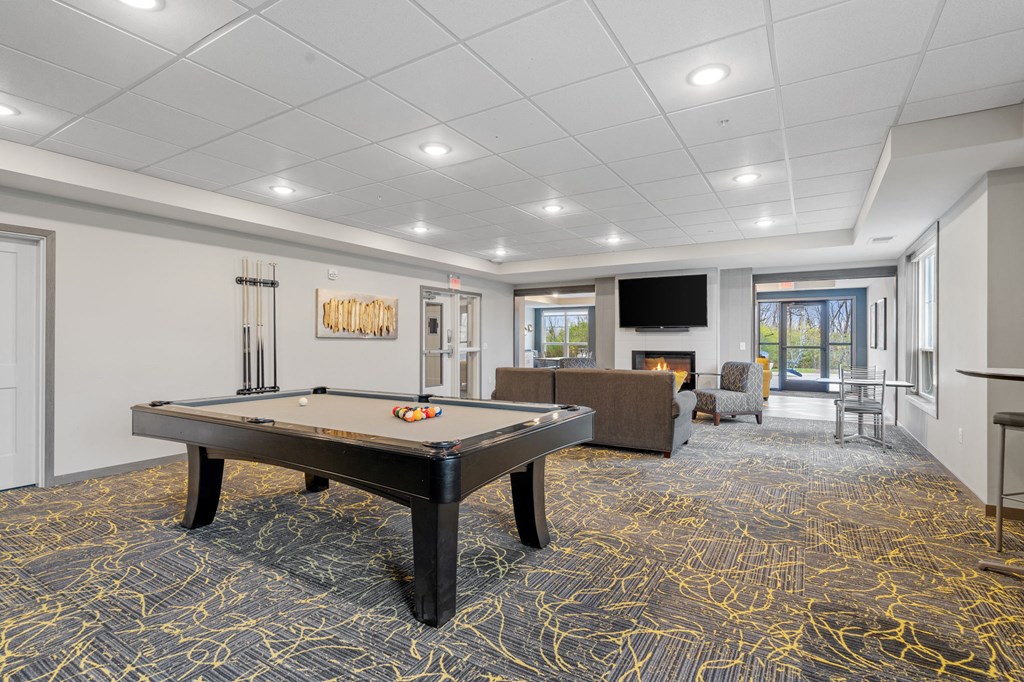 Community Room with Pool Table