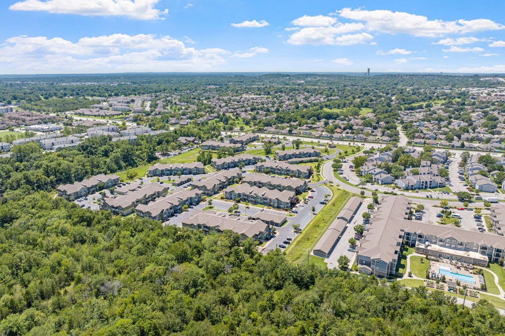 Aerial view of The Aria