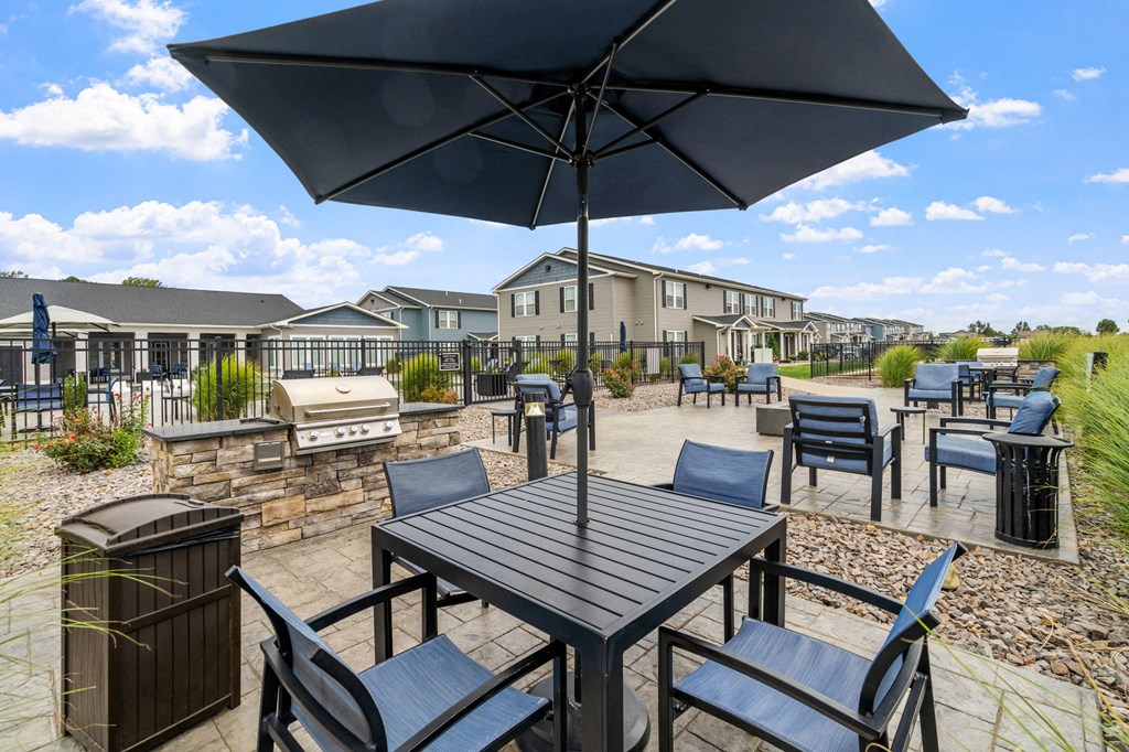 Outdoor Kitchen with Patio Seating