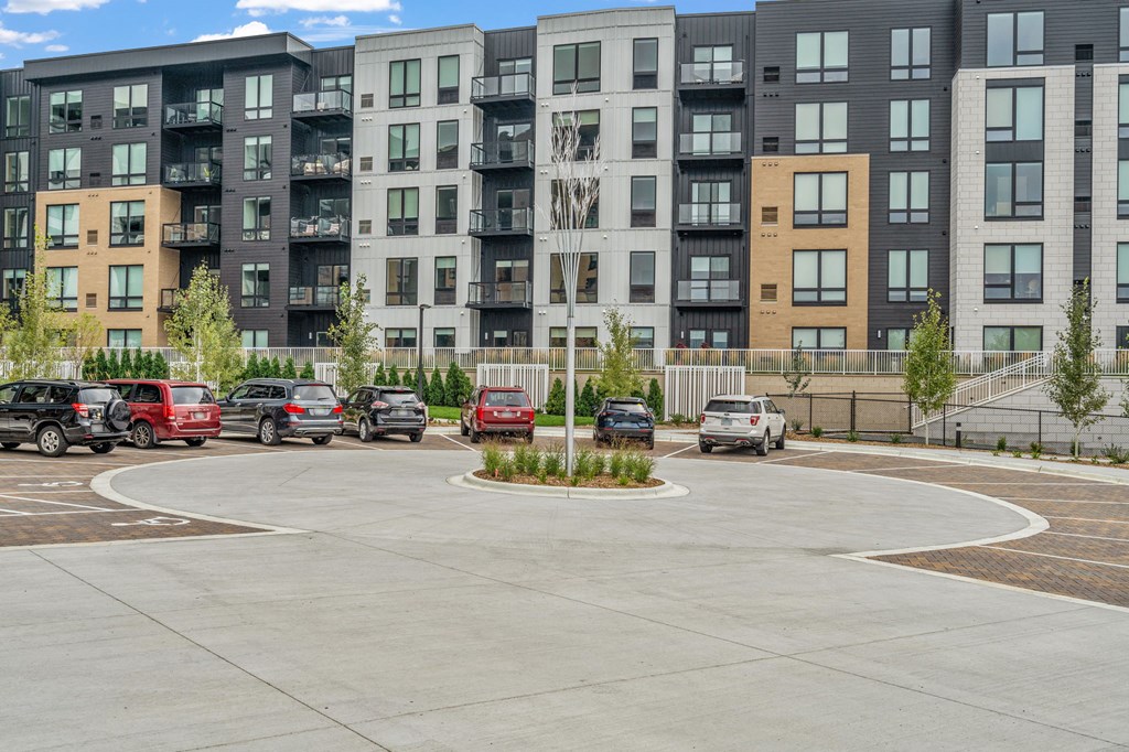 Courtyard Entrance with Parking