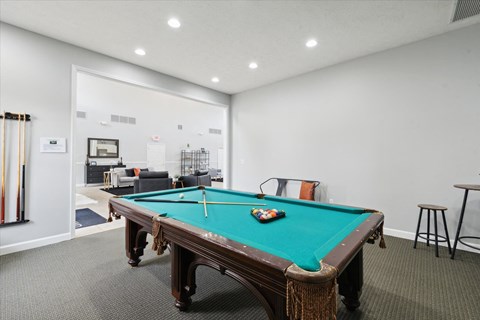 Game Room with Pool Table