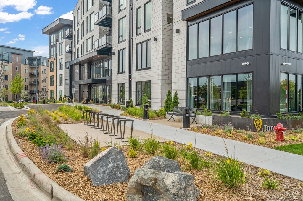 Front Entrance with Bike Racks