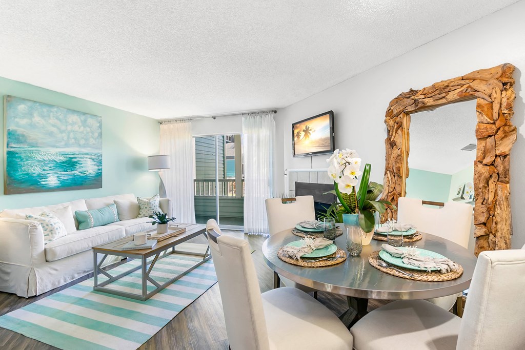 Open Concept Living With Wood-Style Flooring