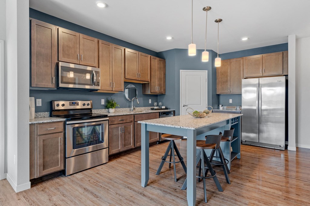 Gourmet Kitchen with Stainless Steel Appliances