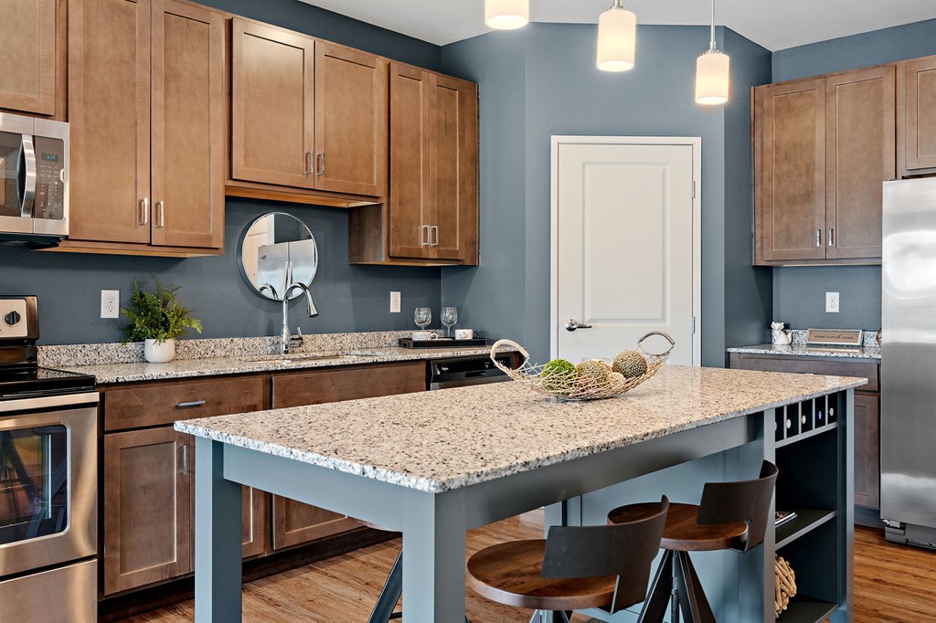Kitchen Island With Granite Countertops