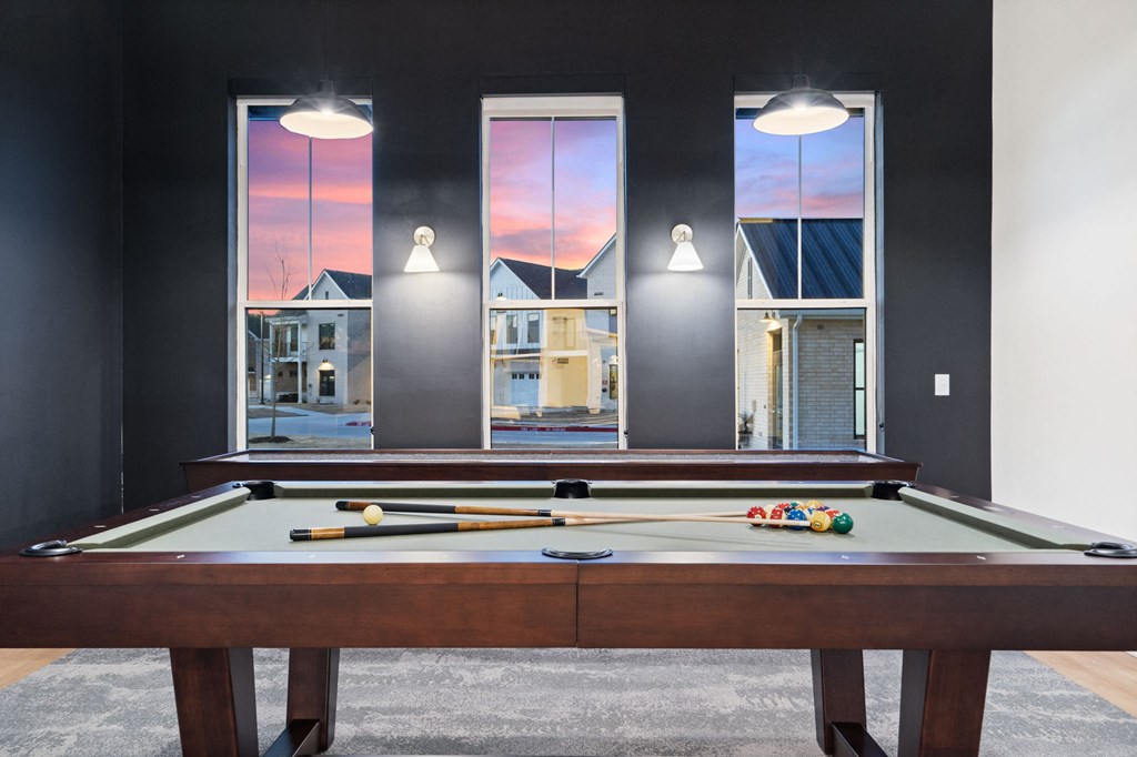 Game Room with Pool Table