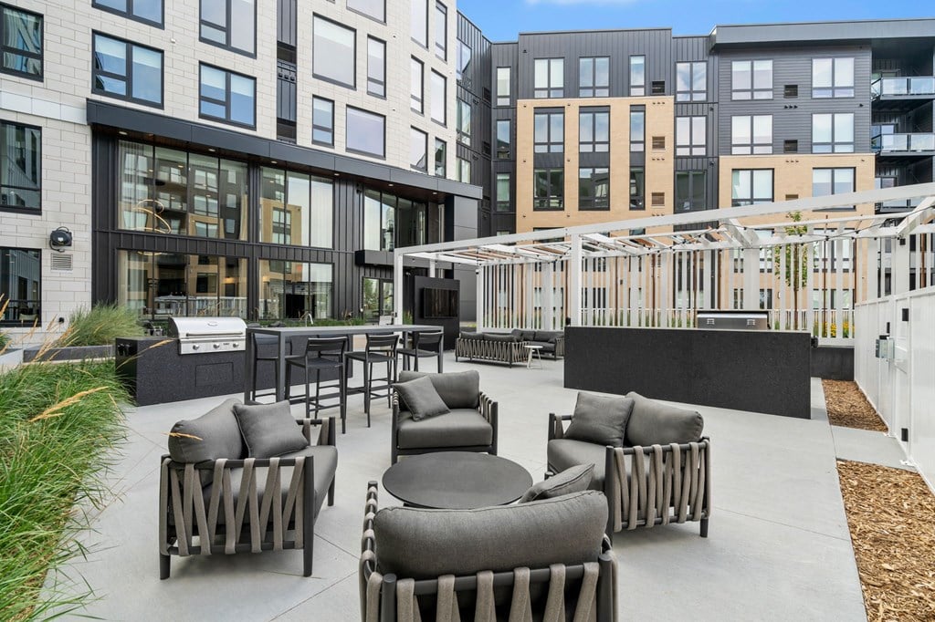 Social Deck Area in Courtyard