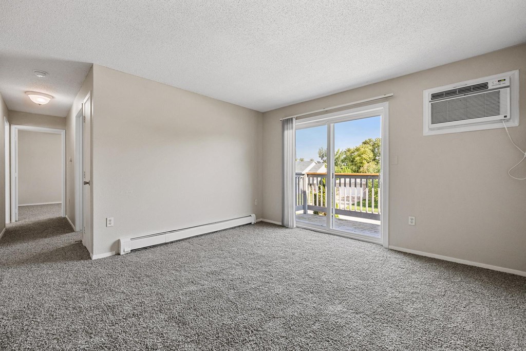 Living Room with Plush Carpeting
