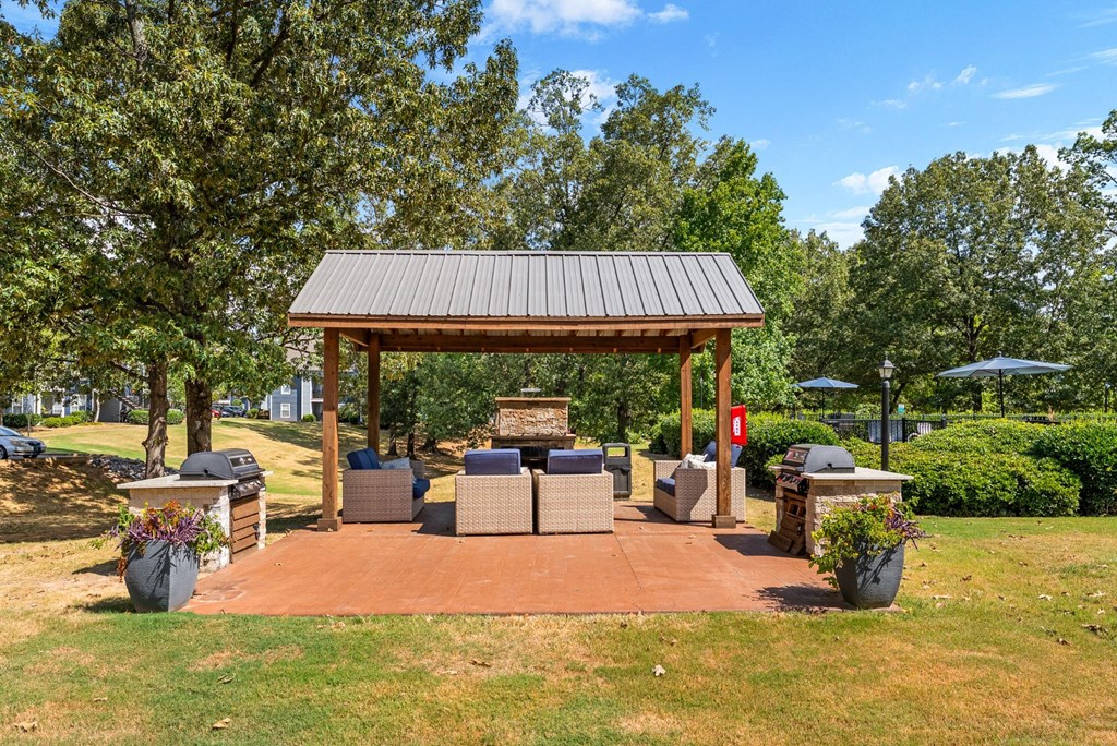 Picnic area with grills