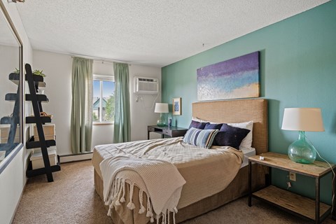 Bedroom with Plush Carpeting