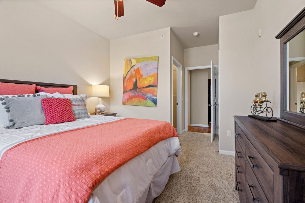 Bedroom with Plush Carpeting
