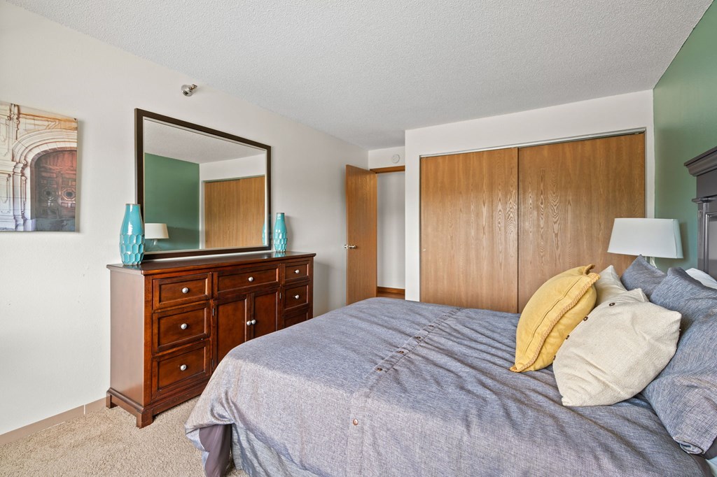 Bedroom with Plush Carpeting