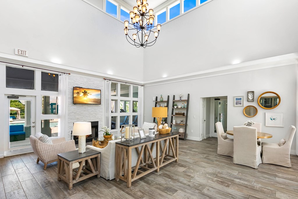 Clubhouse Lounge Overlooking The Pool Sundeck