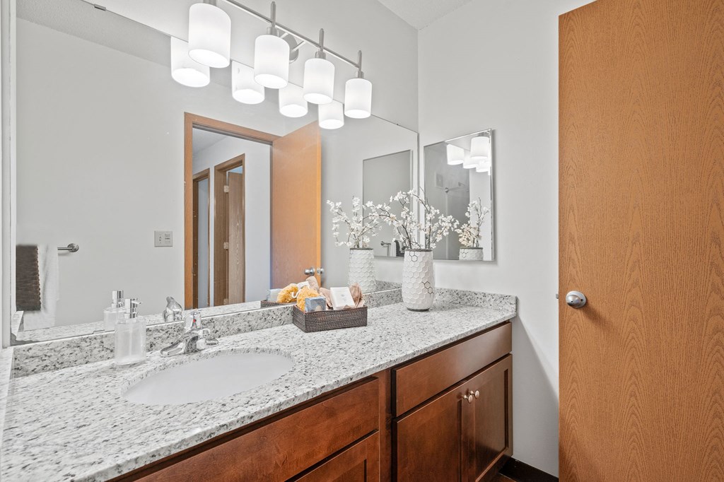 Vanity with Granite Countertops