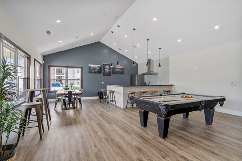 Community Room with Pool Table