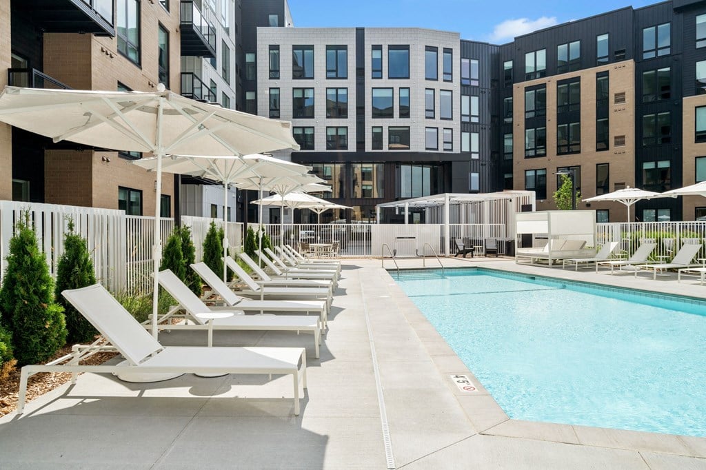 Outdoor Pool with Lounge Chairs