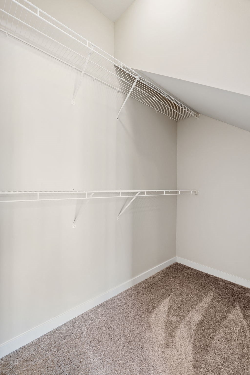 Walk-In Closet With Built-In Shelving