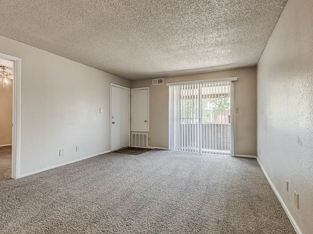 Living Room with Patio Walkout