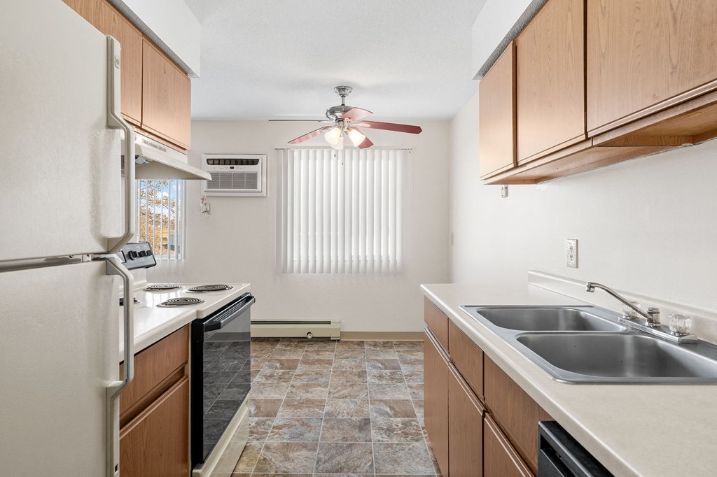 Kitchen with Wood Cabinets