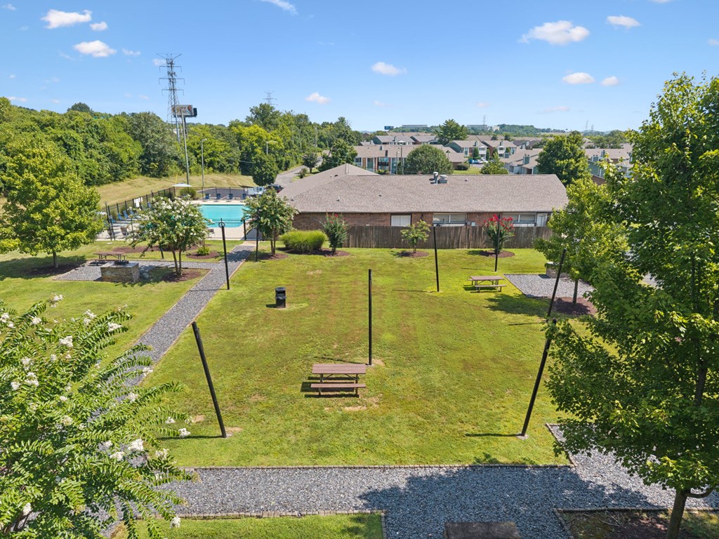 Aerial View of Picnic Area