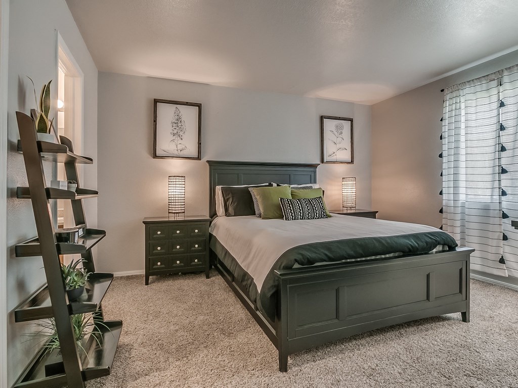 Bedroom With Plush Carpeting
