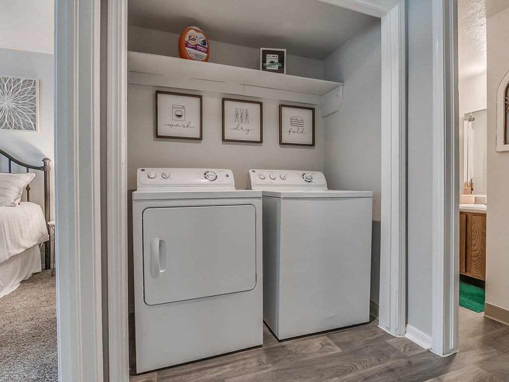 Closet Featuring Washer & Dryer