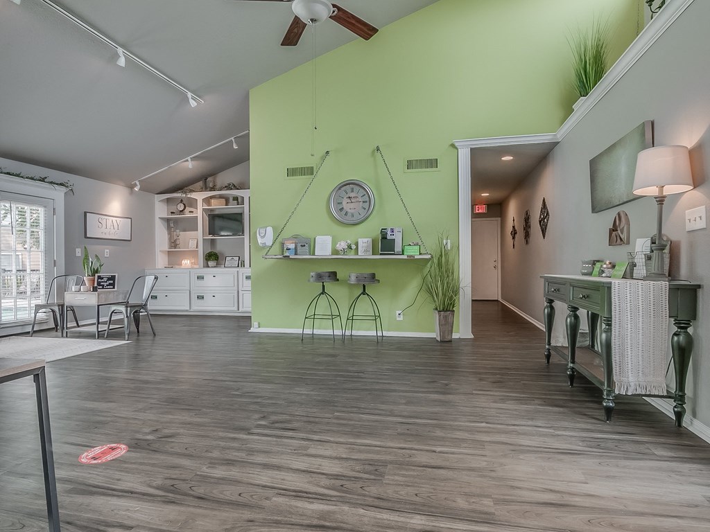 Clubhouse With Wood-Style Flooring