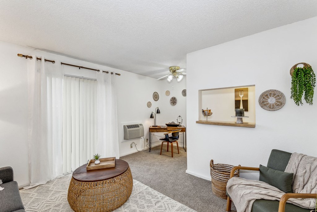 Living Area with Patio Walkout