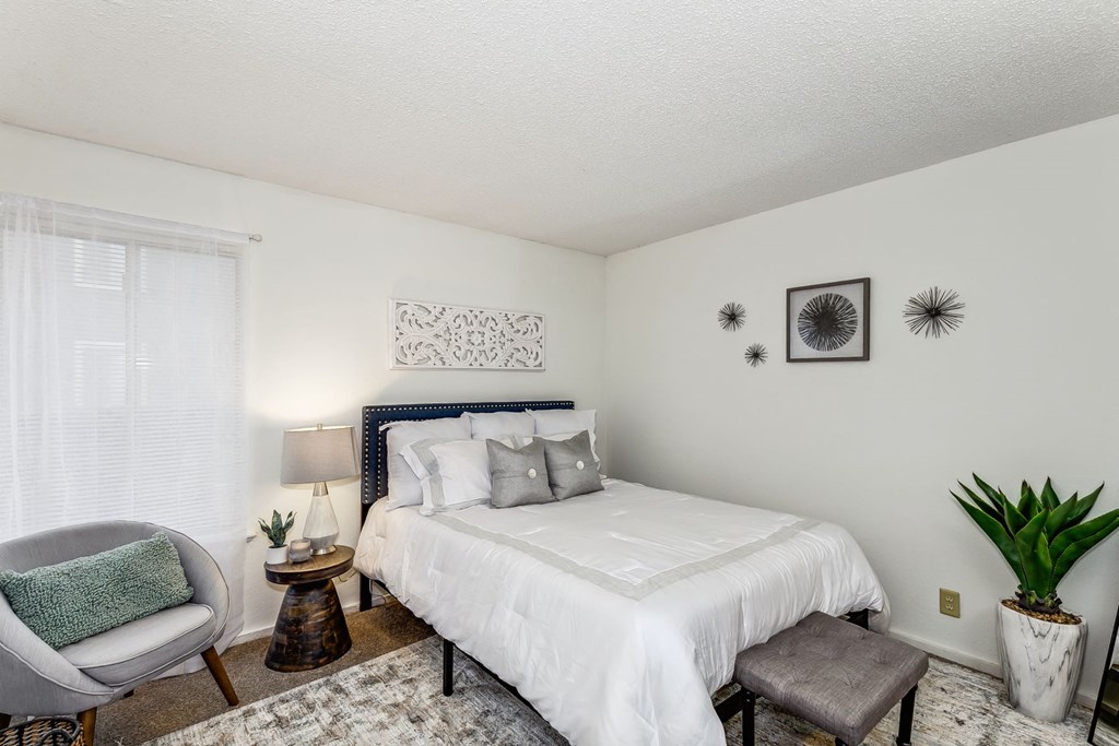 Bedroom with Plush Carpeting