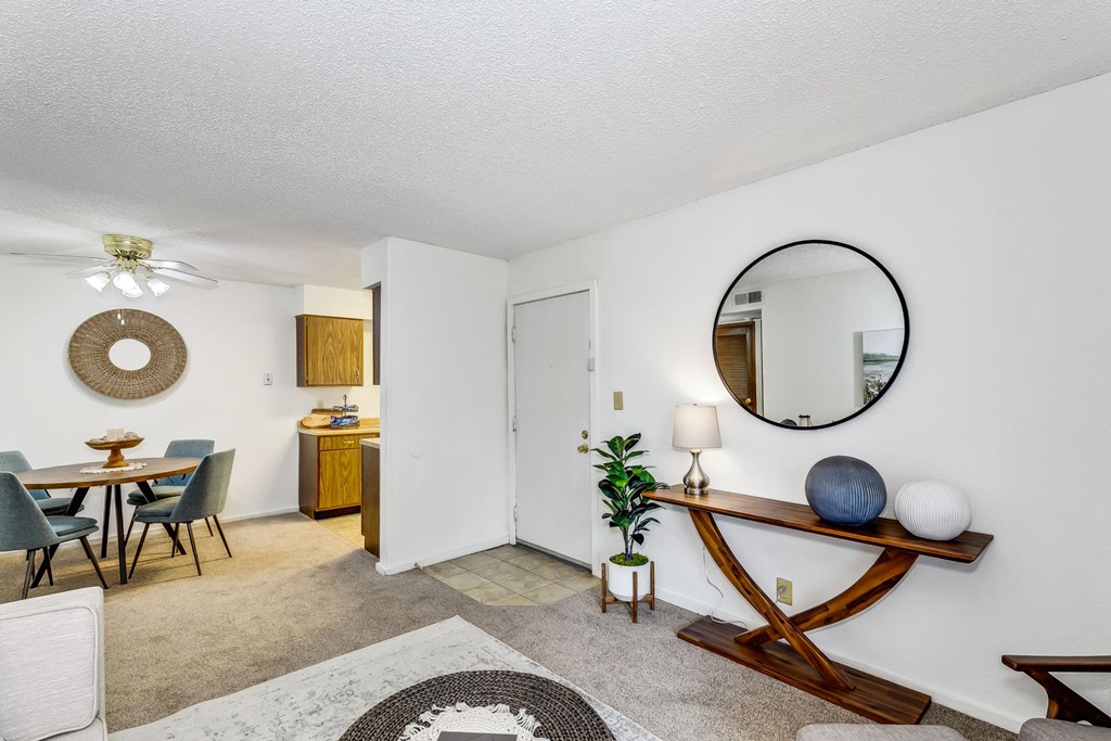 Living Room with Carpet