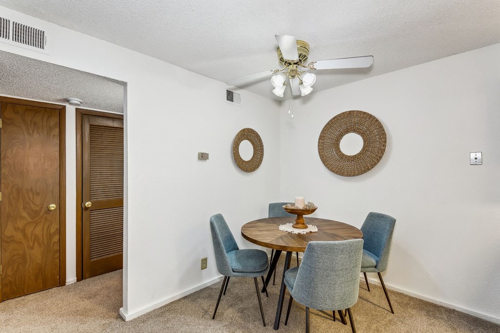 Dining Area with Ceiling Fan