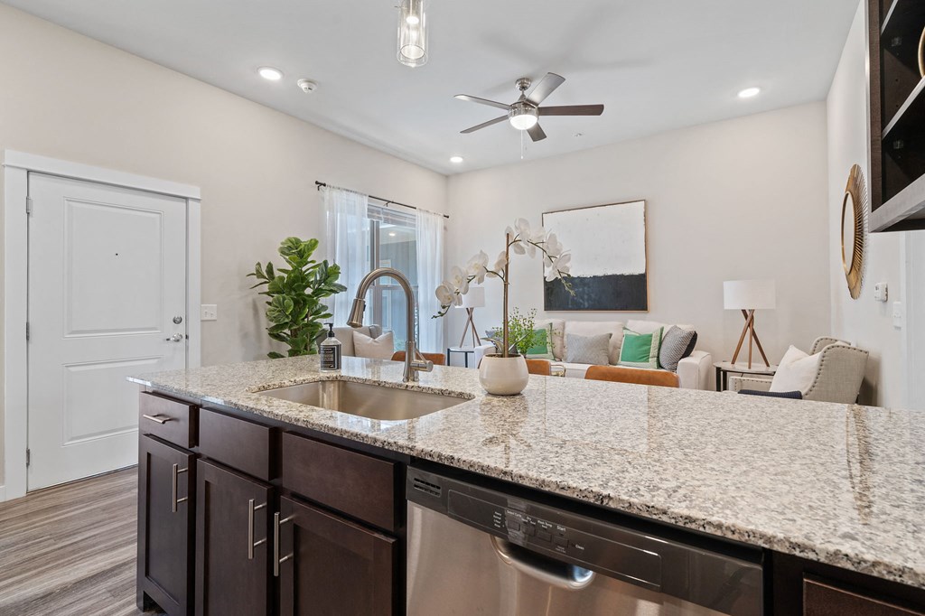 Kitchen with Granite Countertops