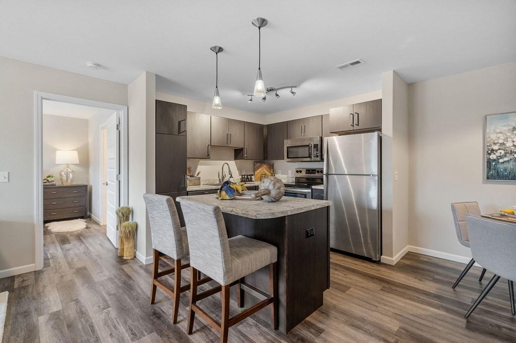 Kitchen Island with Overhang