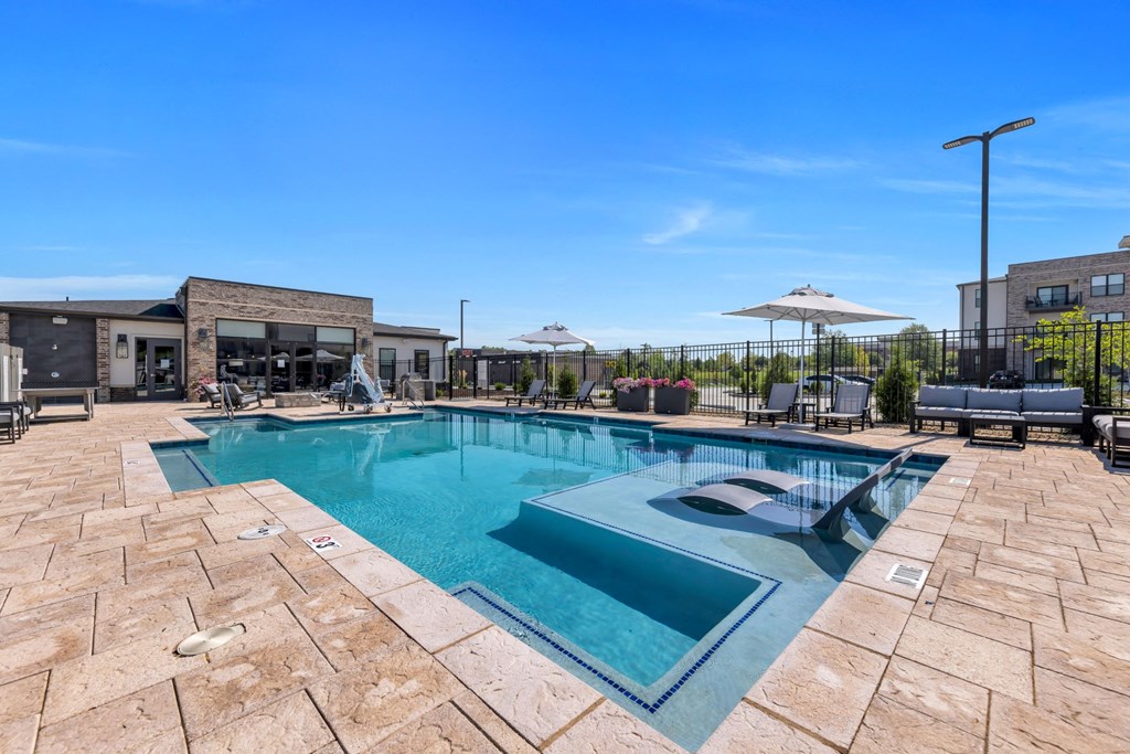 Outdoor Pool with Resort-Style Seating