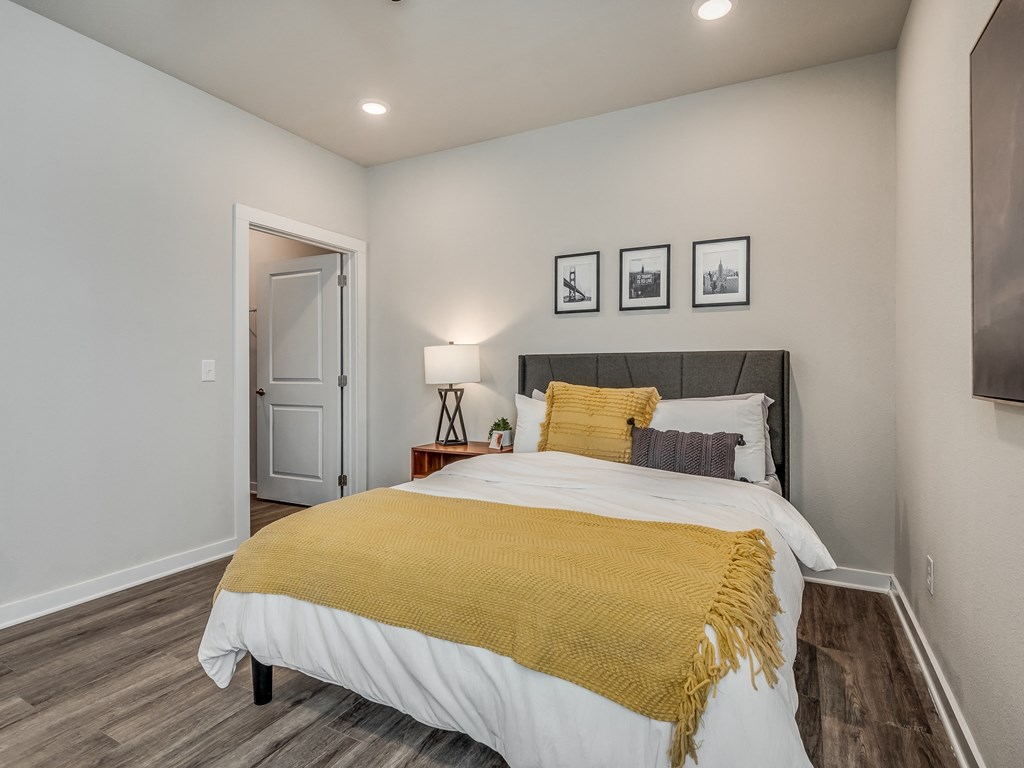 Bedroom with Overhead Lighting
