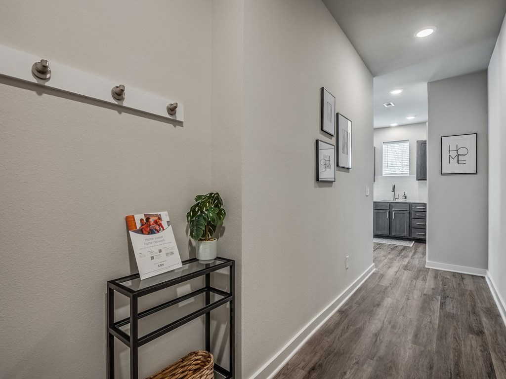 Entryway with Wood-Style Flooring