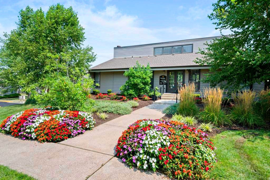 Lush Landscaping In Front Of The Clubhouse