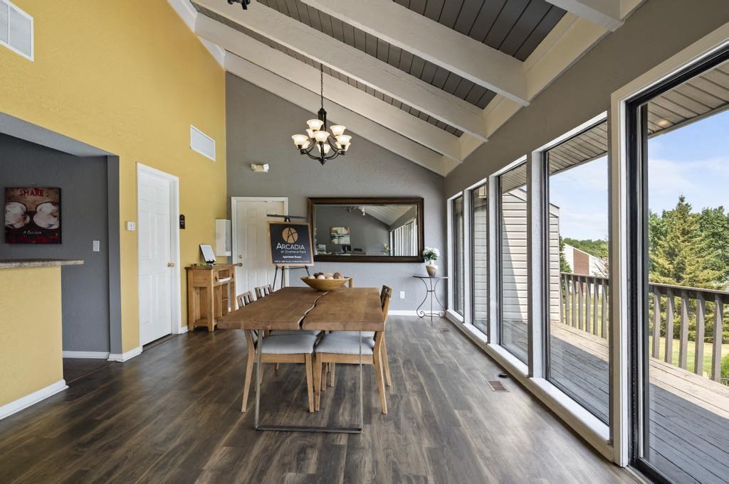 Clubhouse With Angled Vaulted Ceilings