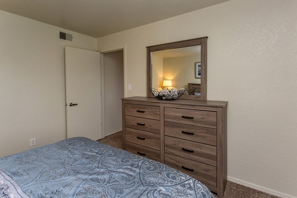 Spacious Carpeted Bedroom