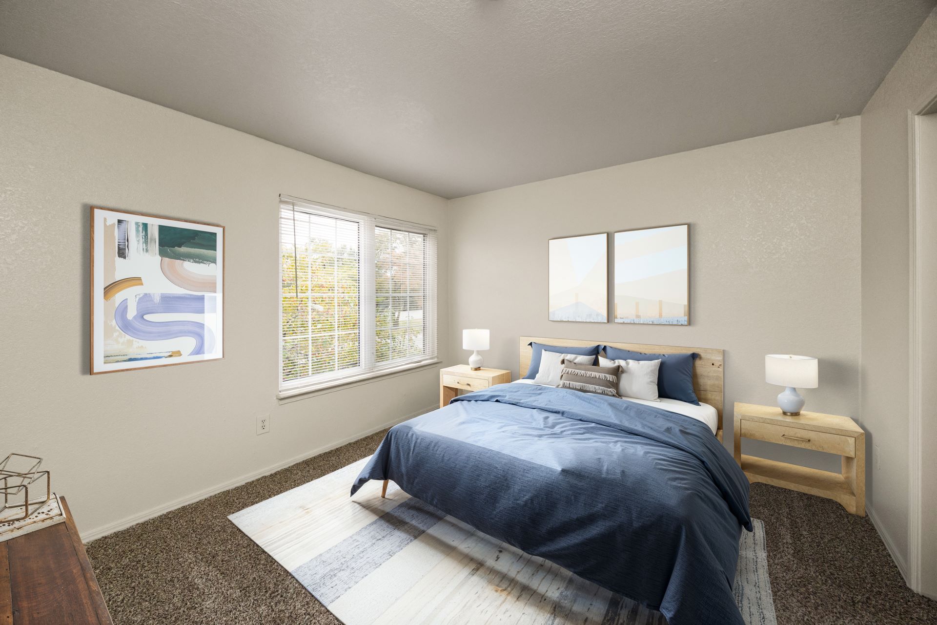 Bedroom with Plush Carpeting